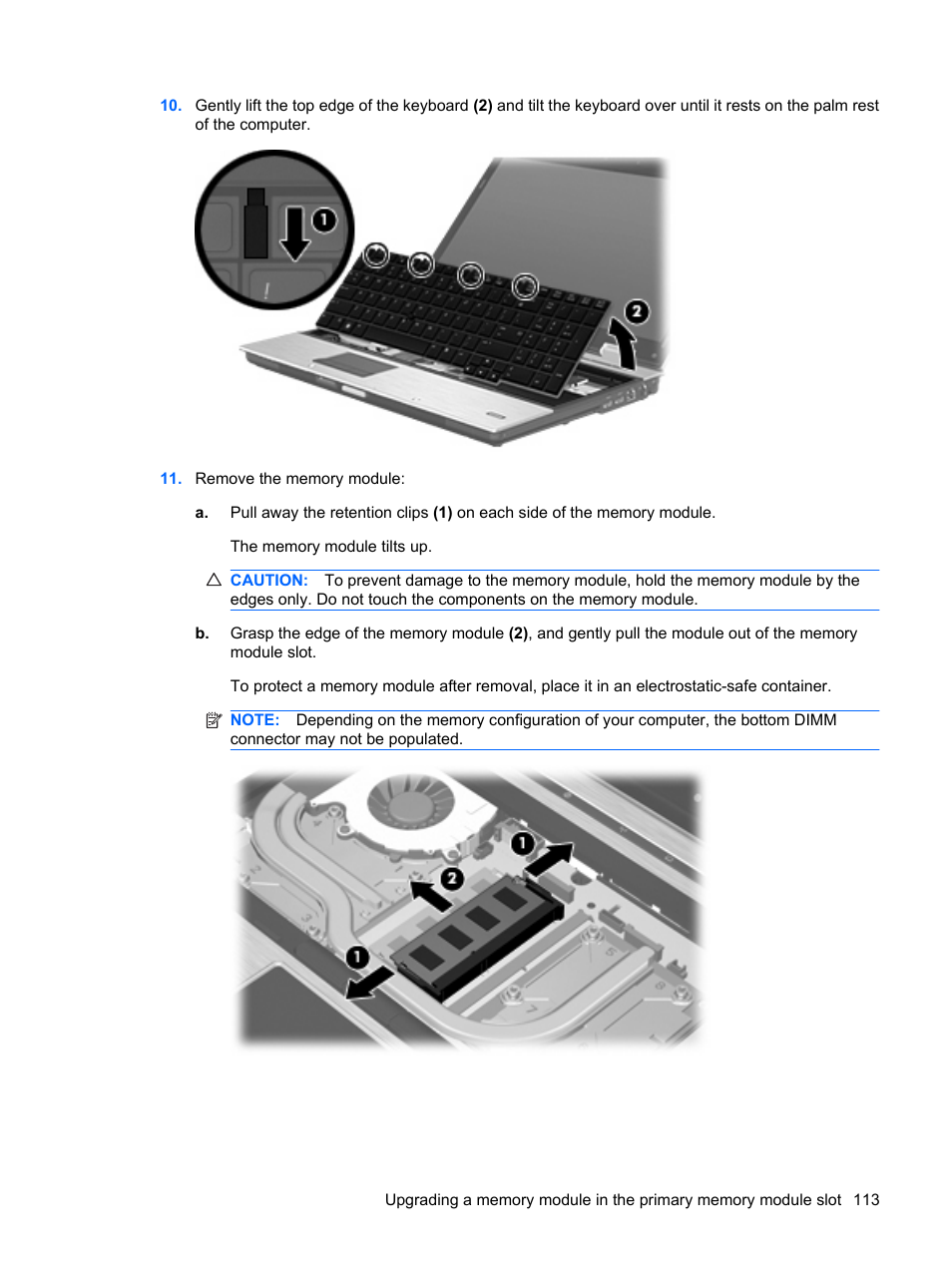 HP EliteBook 8540w Mobile Workstation User Manual | Page 125 / 183