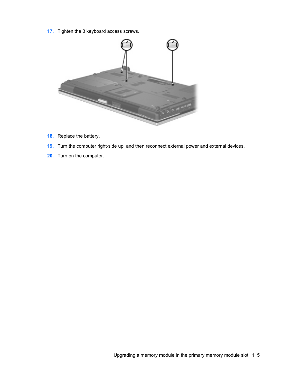 HP EliteBook 8540w Mobile Workstation User Manual | Page 127 / 183