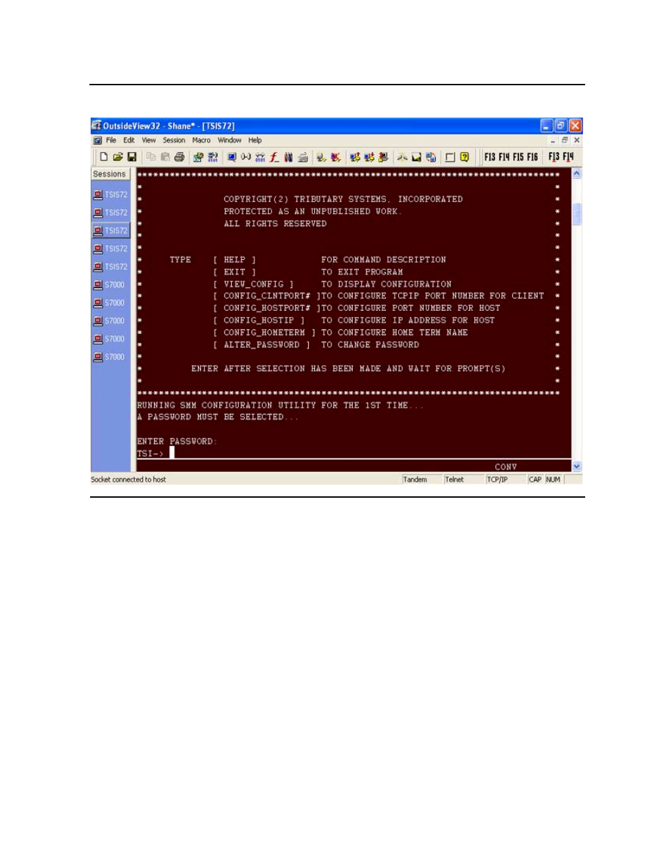 Figure 4-1, Configuration main menu | HP Integrity NonStop H-Series User Manual | Page 68 / 234