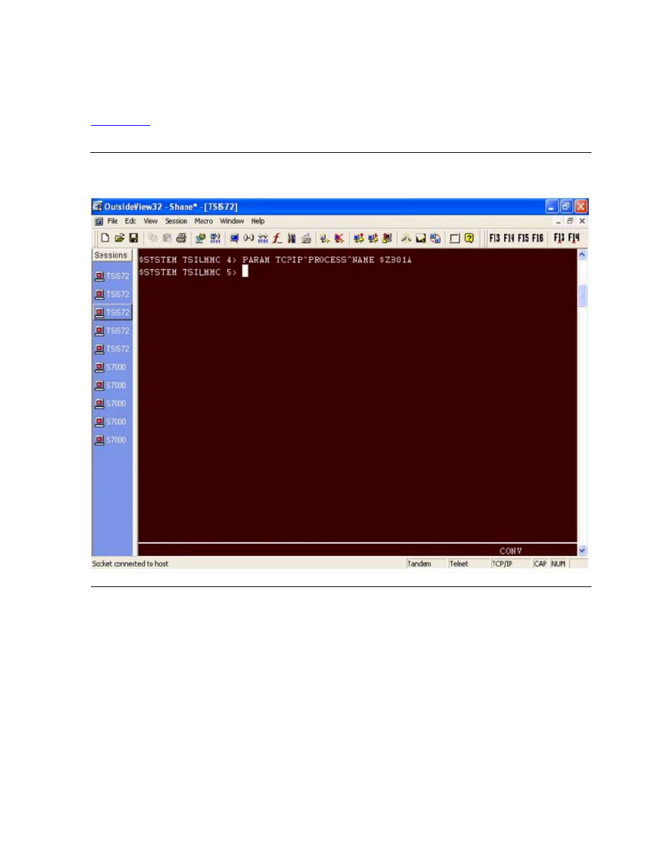 Configuring the tcp/ip process name param, Figure 4-6, Param tcpip^process^name $zb01a | HP Integrity NonStop H-Series User Manual | Page 73 / 234