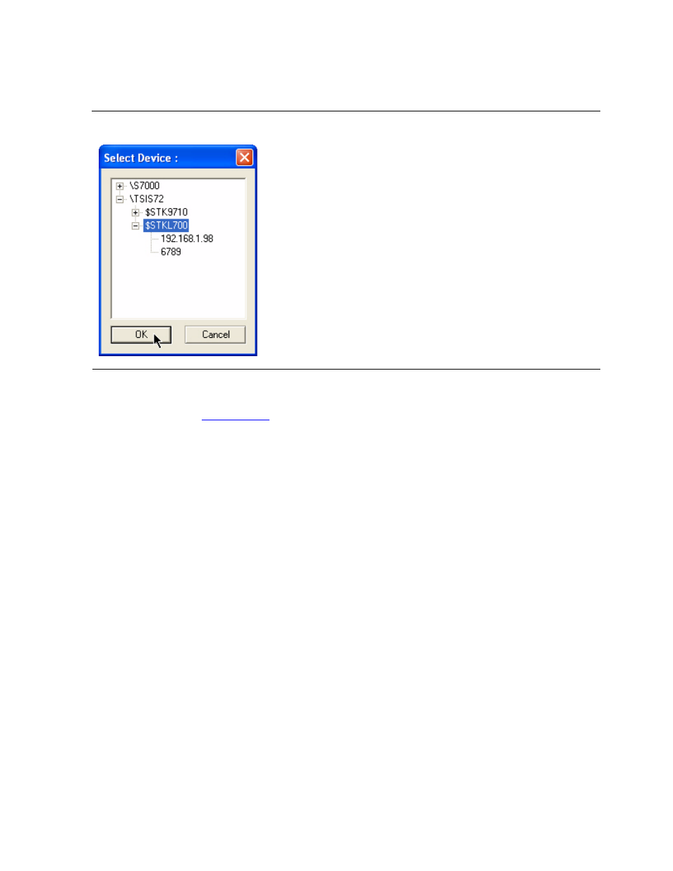 Figure 5-13, Select device dialog box | HP Integrity NonStop H-Series User Manual | Page 90 / 234