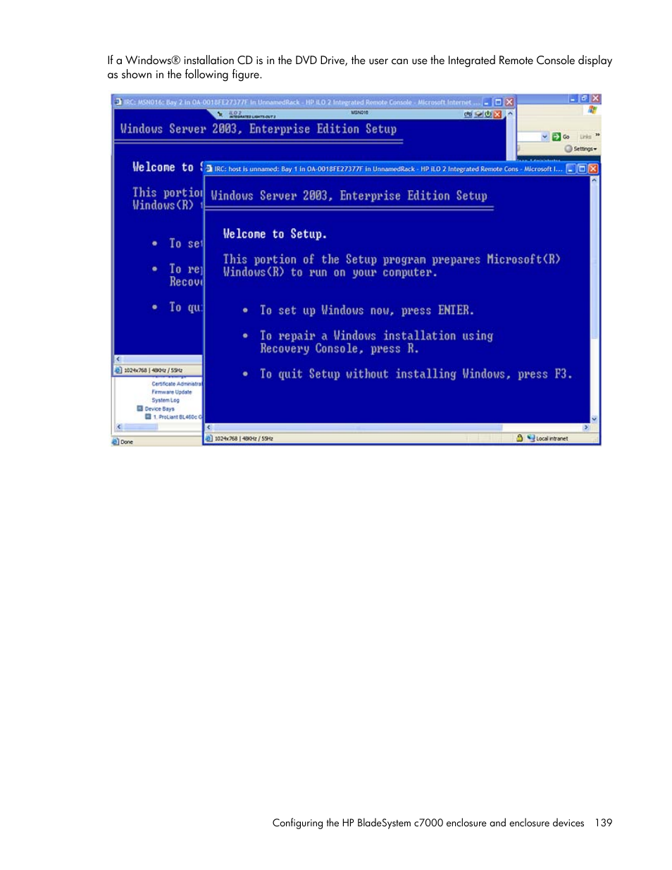 HP Onboard Administrator User Manual | Page 139 / 347