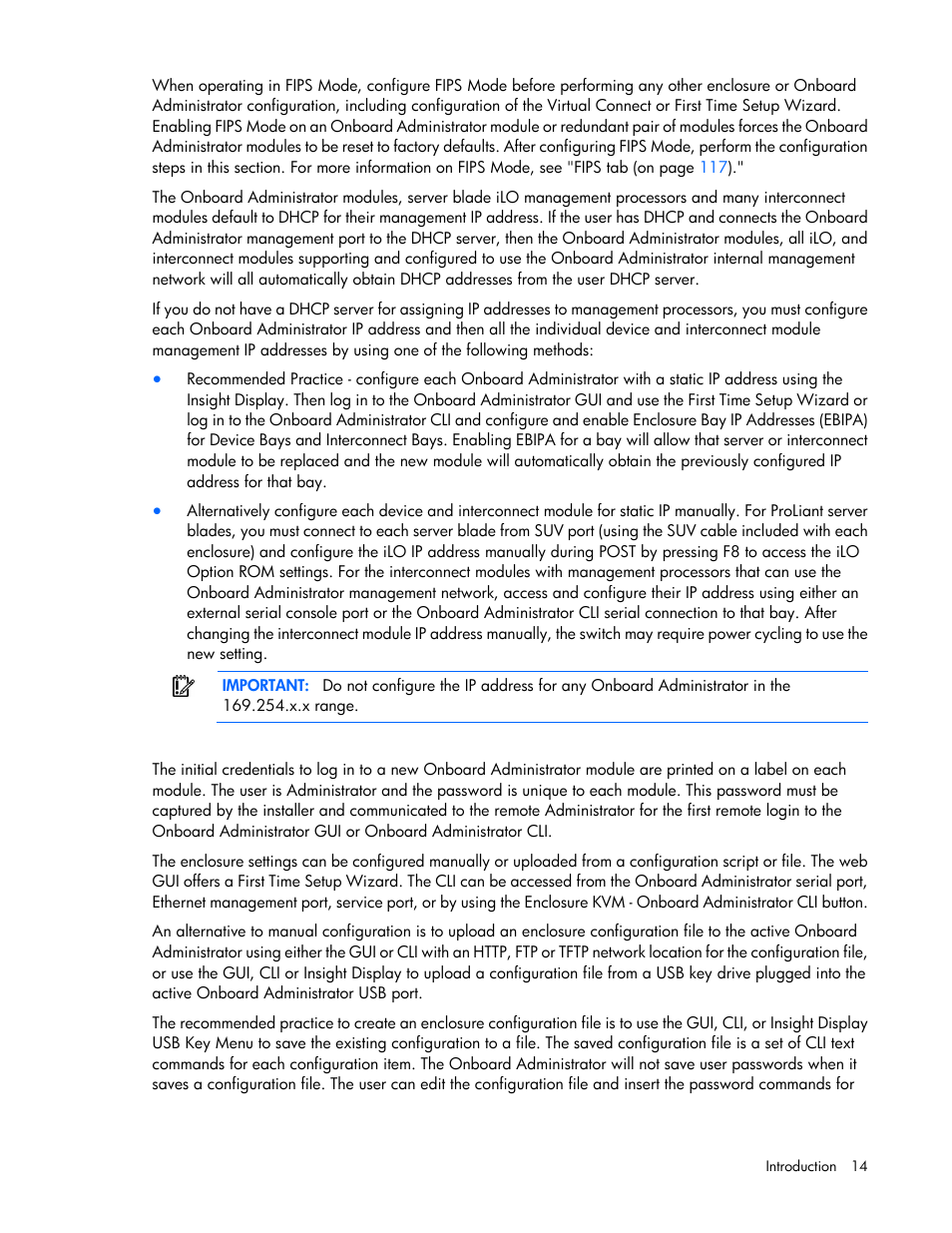 HP Onboard Administrator User Manual | Page 14 / 347
