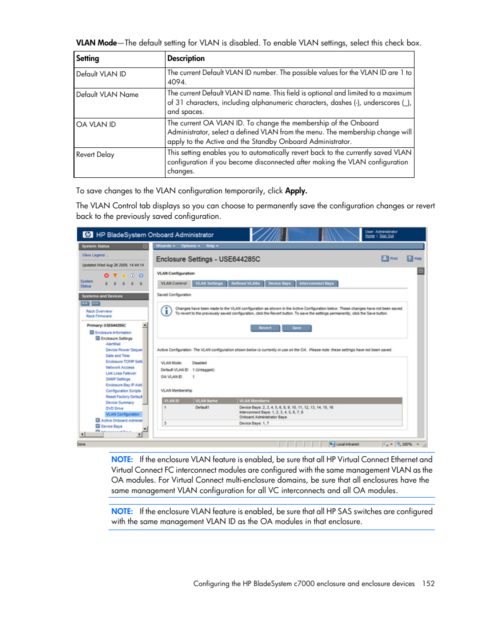HP Onboard Administrator User Manual | Page 152 / 347