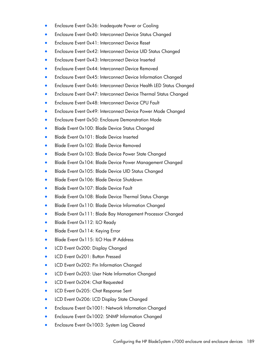 HP Onboard Administrator User Manual | Page 189 / 347