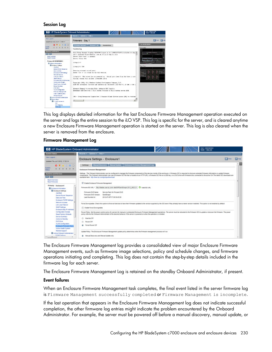 HP Onboard Administrator User Manual | Page 230 / 347
