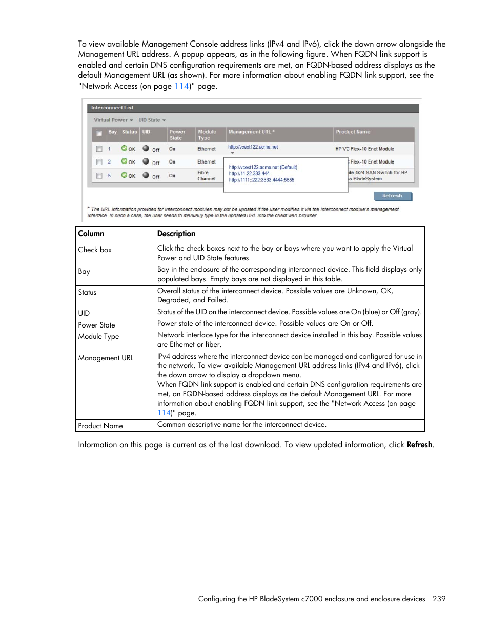 HP Onboard Administrator User Manual | Page 239 / 347