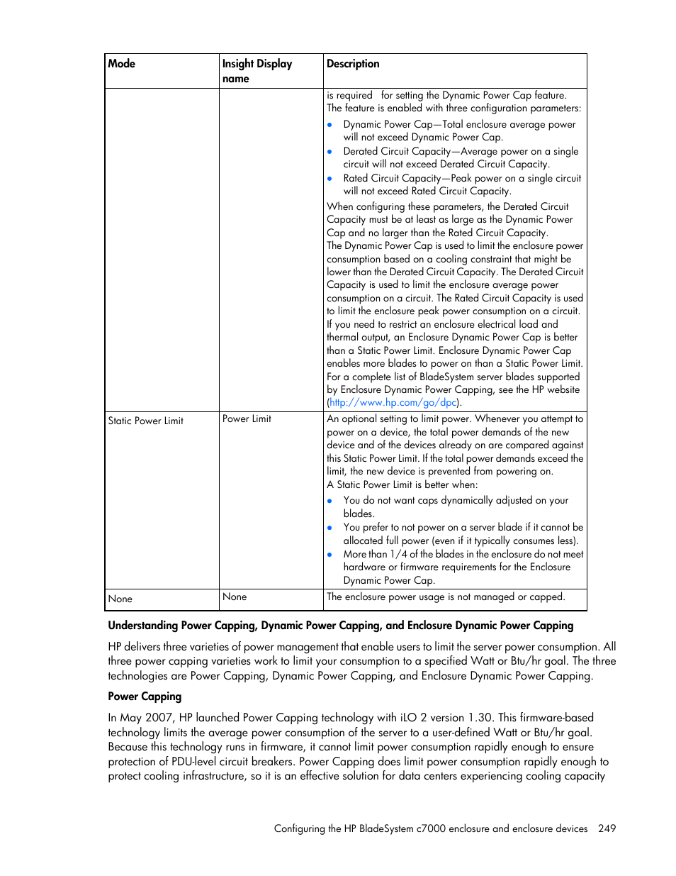 HP Onboard Administrator User Manual | Page 249 / 347