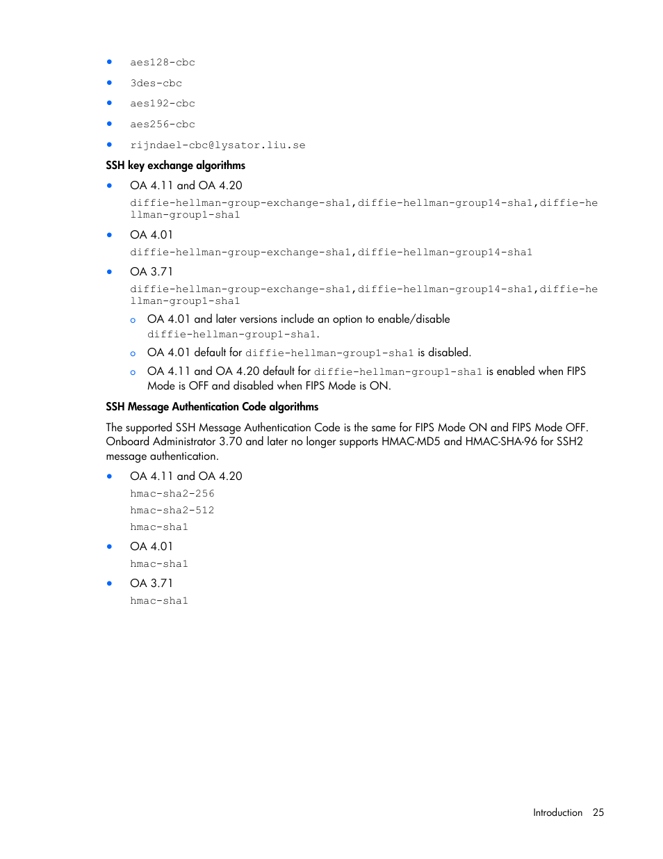 HP Onboard Administrator User Manual | Page 25 / 347