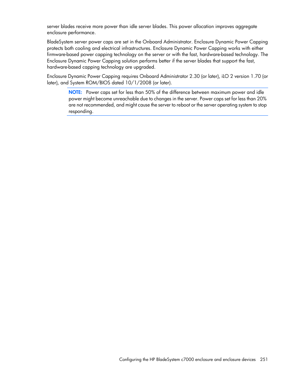 HP Onboard Administrator User Manual | Page 251 / 347
