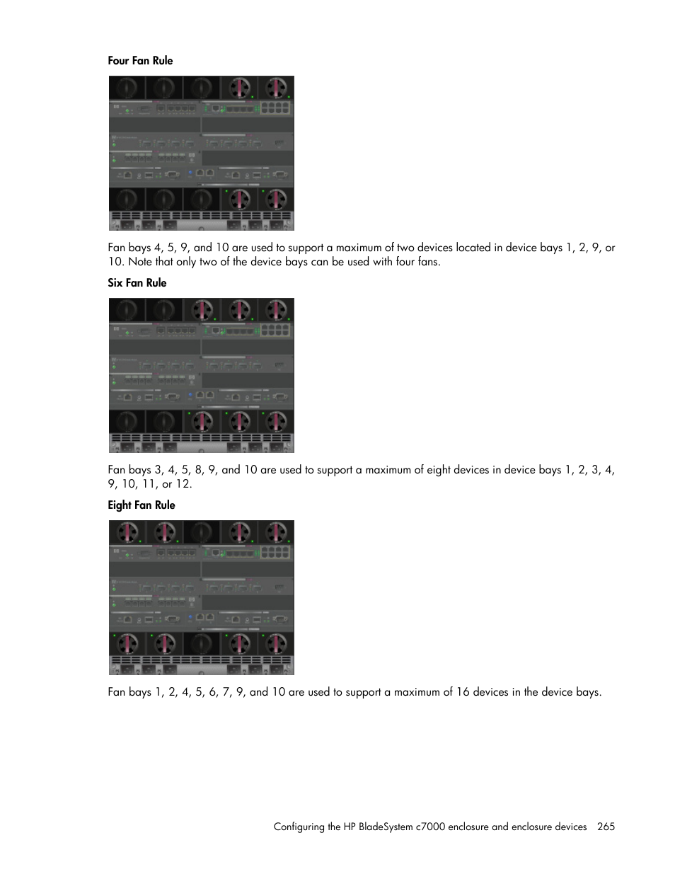 HP Onboard Administrator User Manual | Page 265 / 347