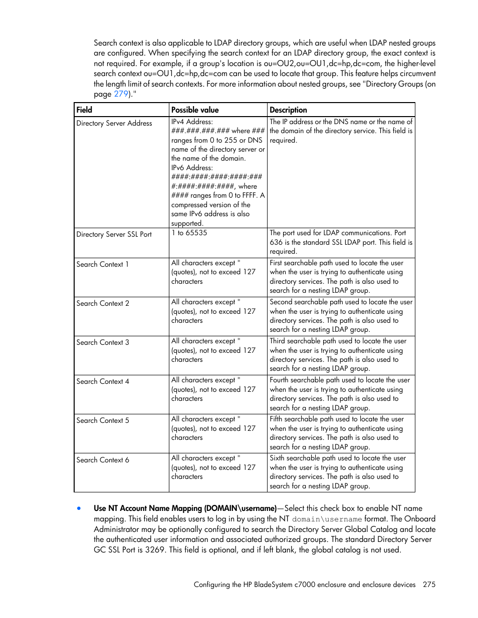 HP Onboard Administrator User Manual | Page 275 / 347