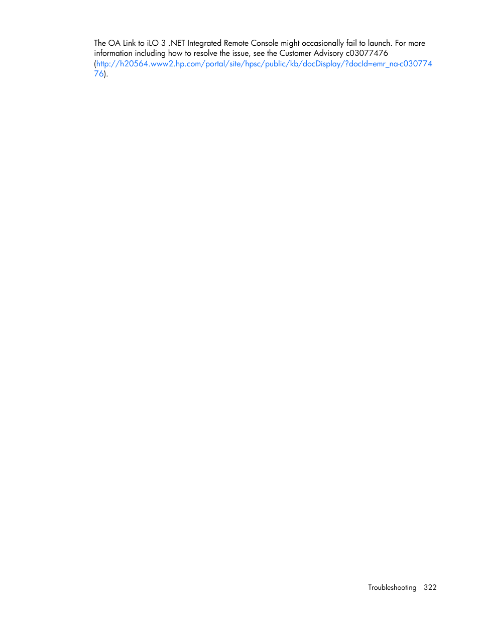 HP Onboard Administrator User Manual | Page 322 / 347