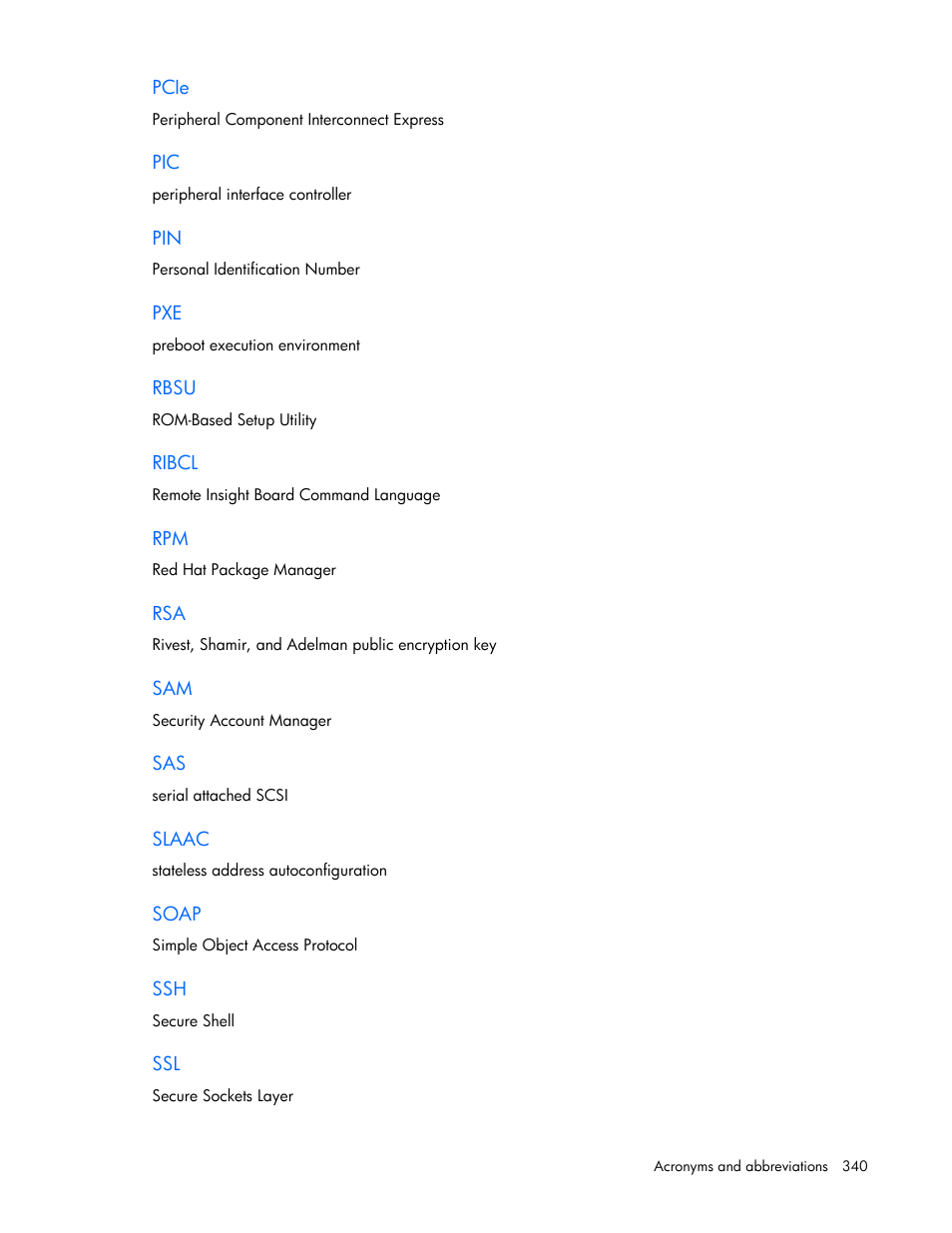 HP Onboard Administrator User Manual | Page 340 / 347