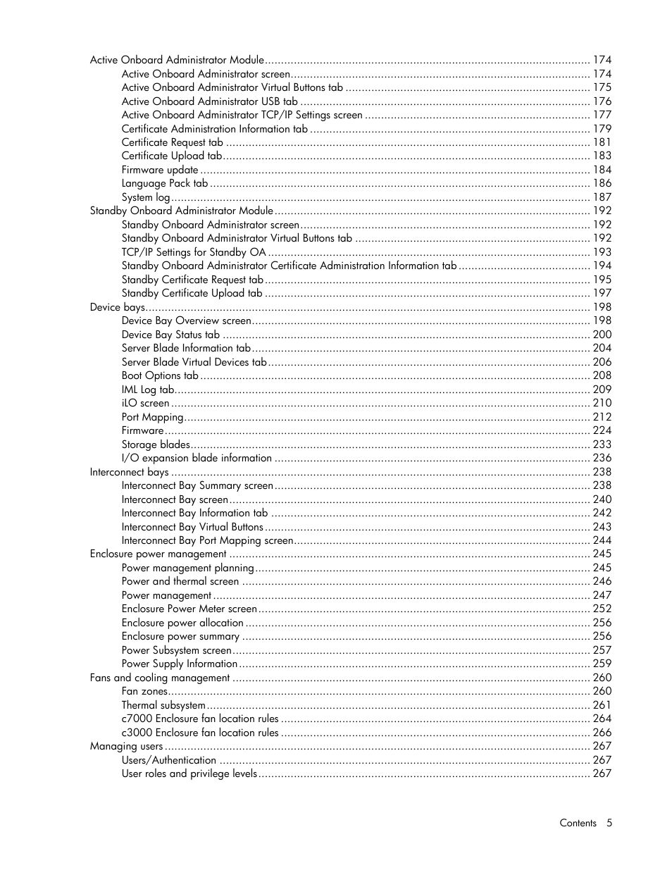 HP Onboard Administrator User Manual | Page 5 / 347