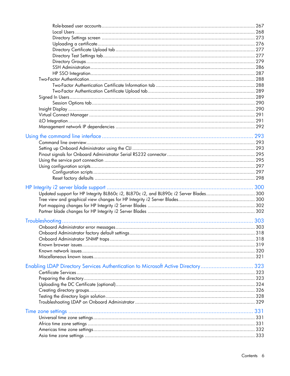 HP Onboard Administrator User Manual | Page 6 / 347