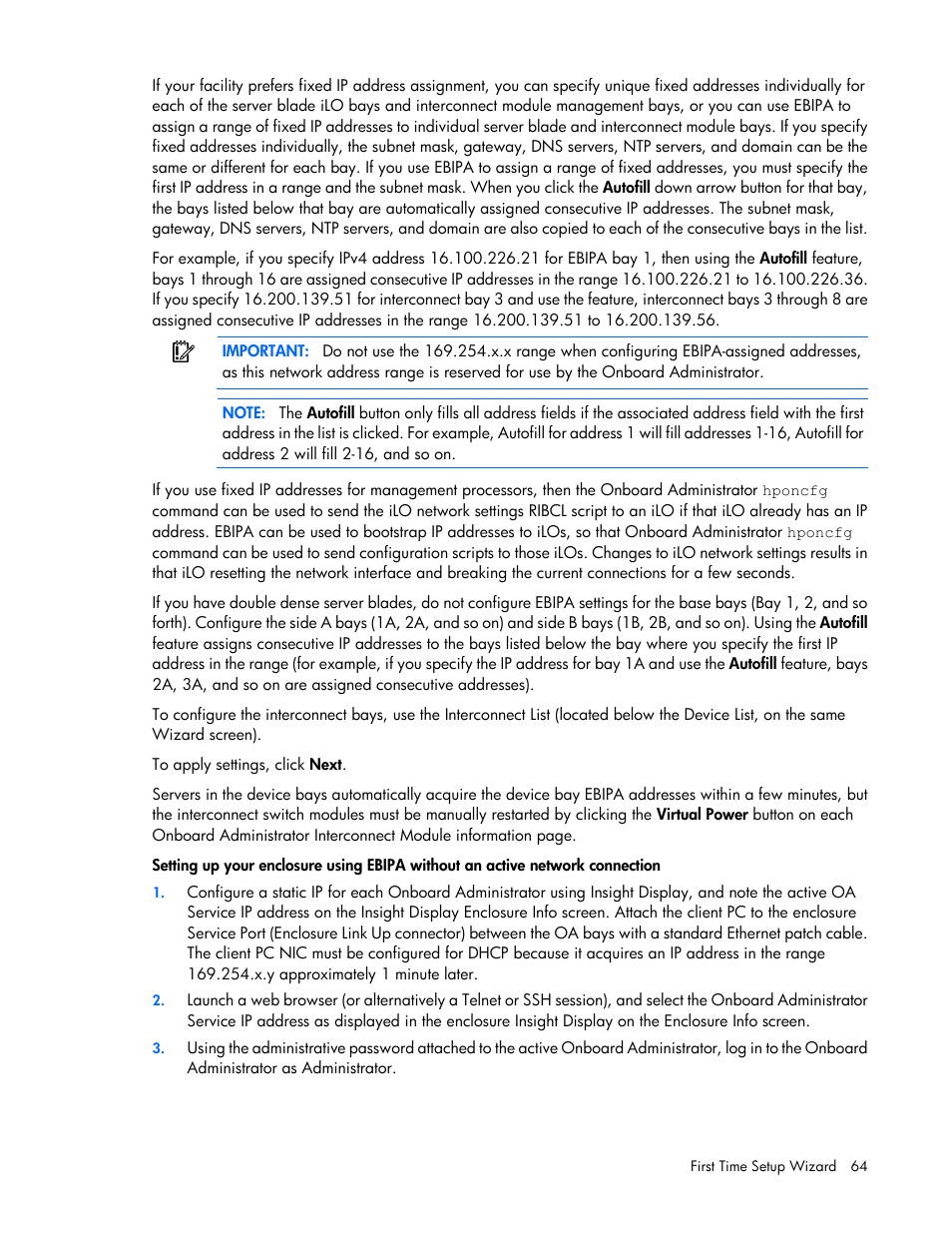 HP Onboard Administrator User Manual | Page 64 / 347