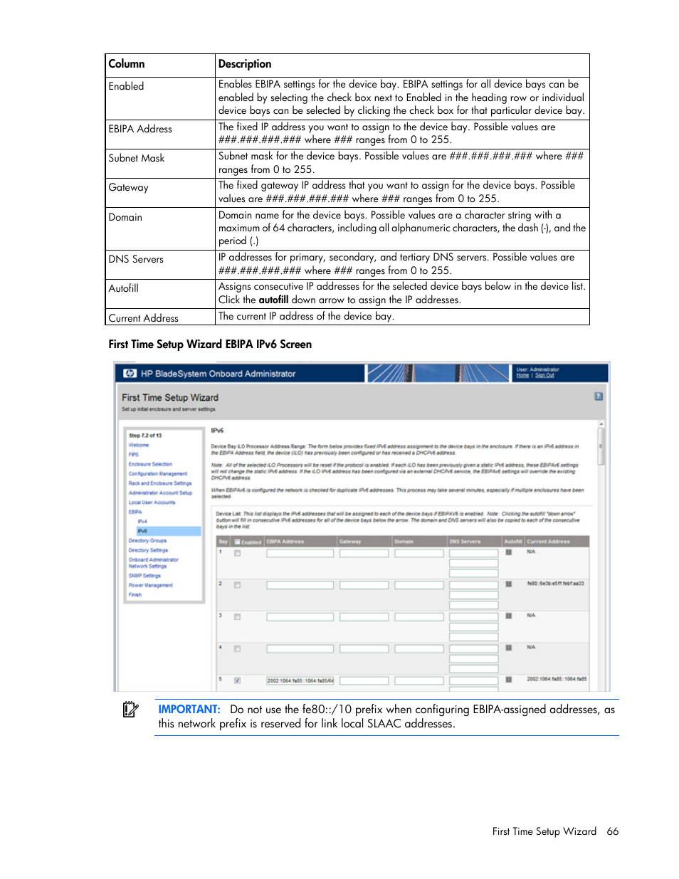 HP Onboard Administrator User Manual | Page 66 / 347