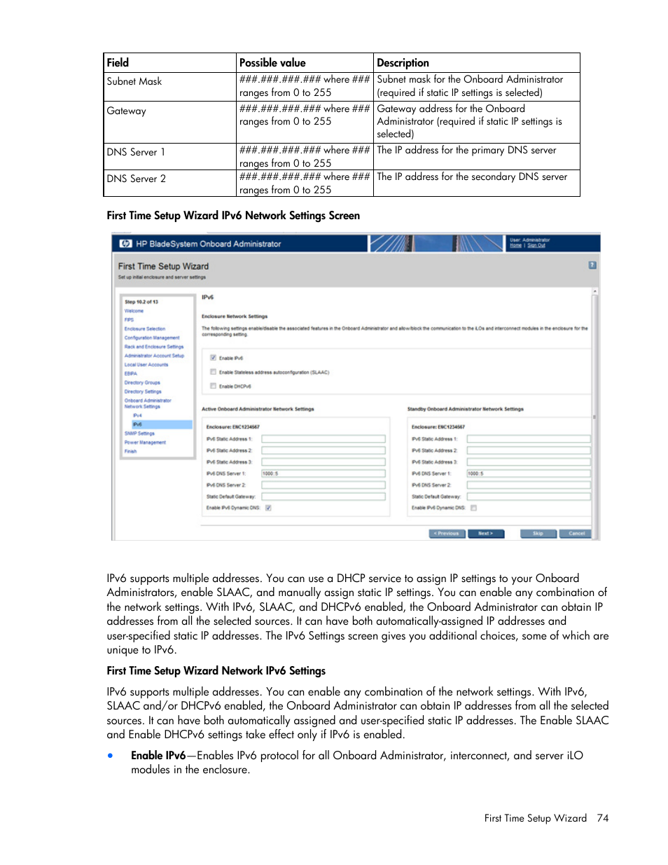 HP Onboard Administrator User Manual | Page 74 / 347