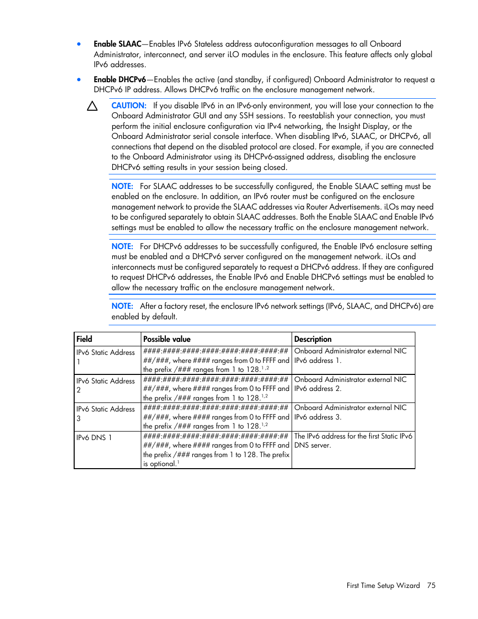 HP Onboard Administrator User Manual | Page 75 / 347