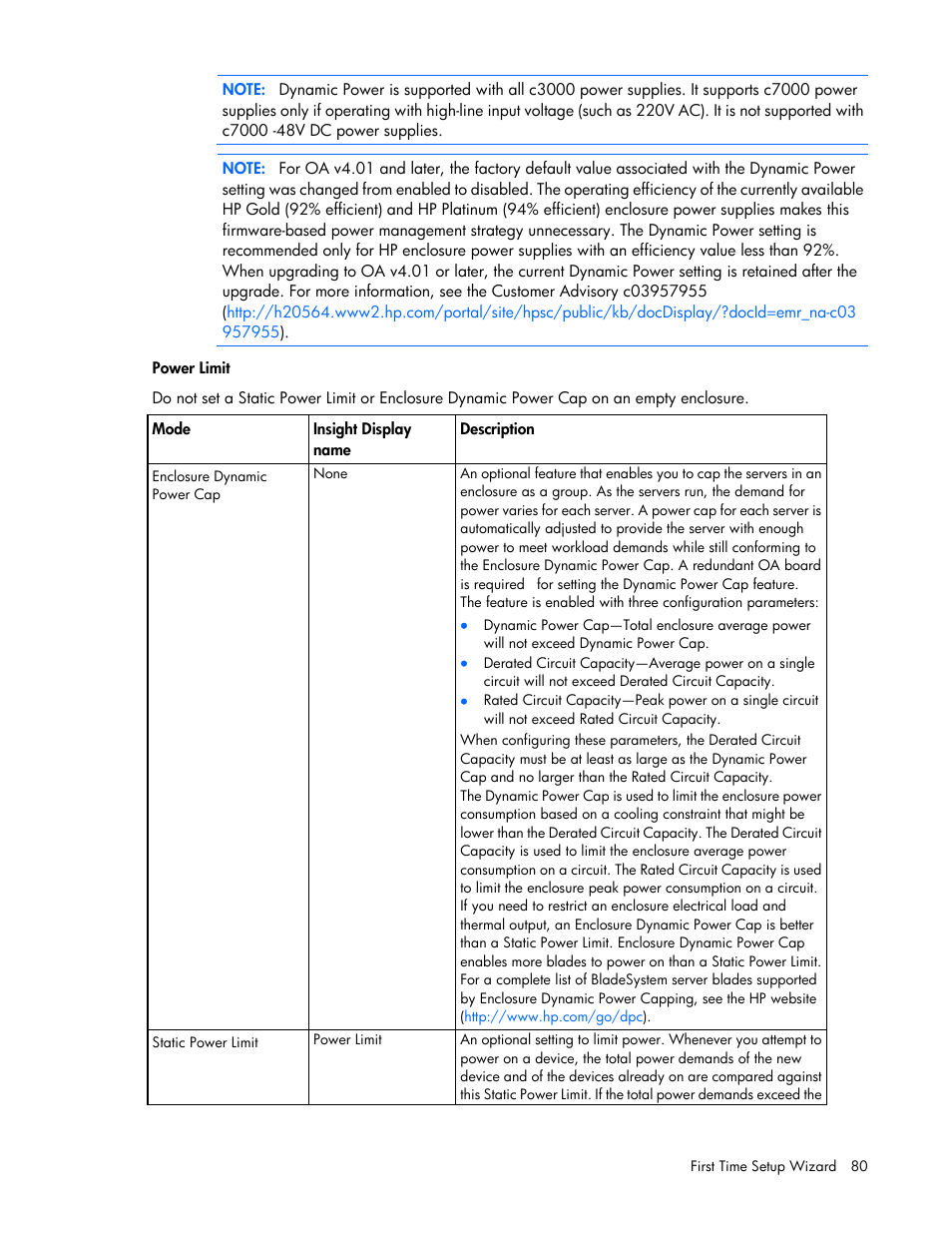 HP Onboard Administrator User Manual | Page 80 / 347