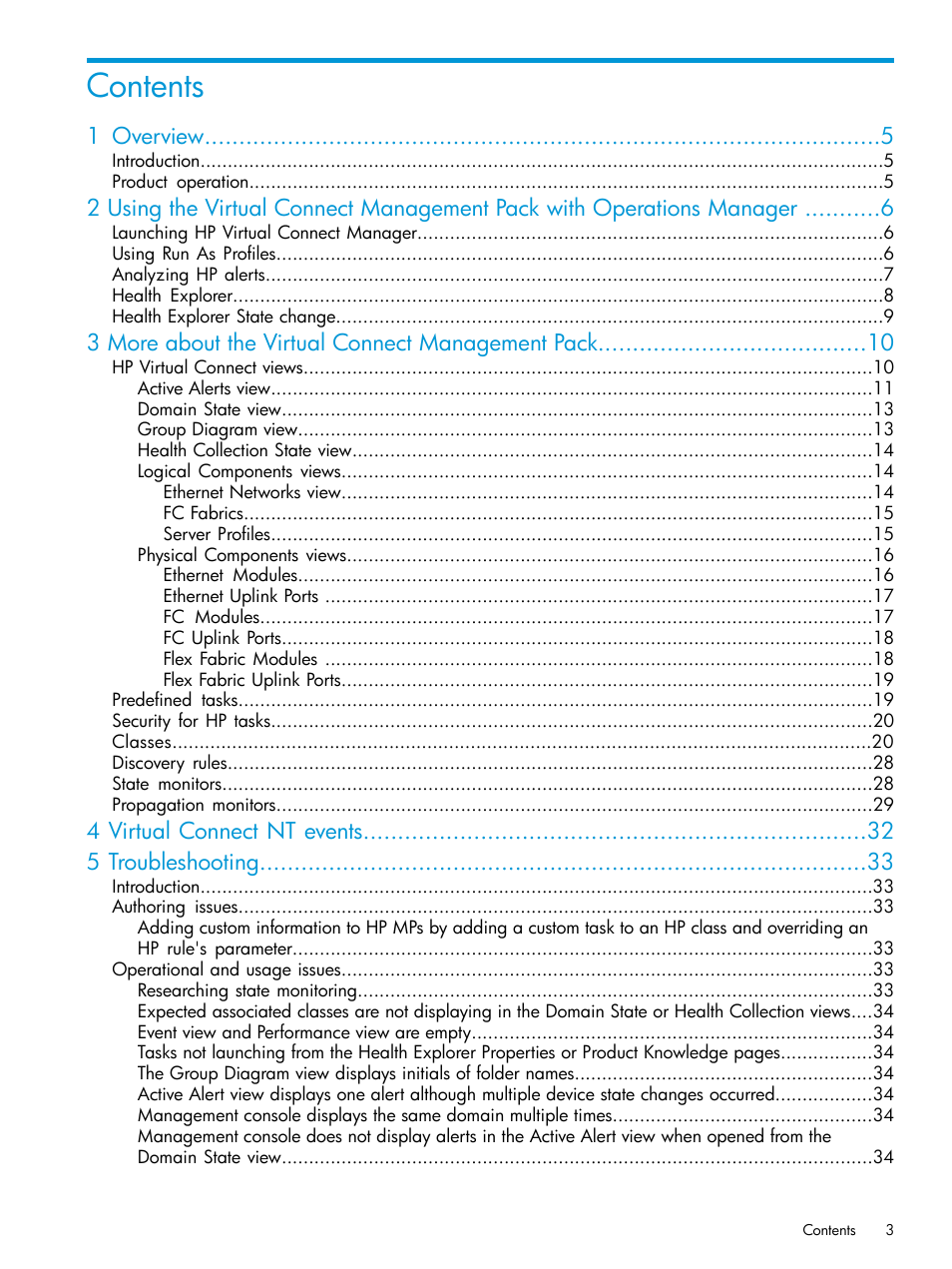 HP OneView for Microsoft System Center User Manual | Page 3 / 41