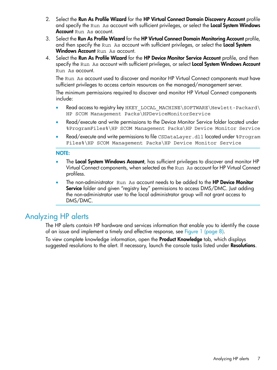 Analyzing hp alerts | HP OneView for Microsoft System Center User Manual | Page 7 / 41