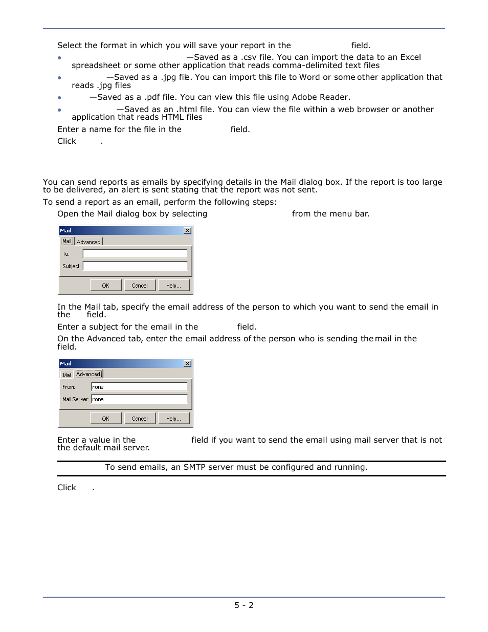 Emailing reports, Emailing reports -2 | HP Storage Mirroring Software User Manual | Page 21 / 63