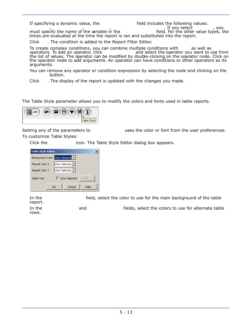 Table style, Table style -13 | HP Storage Mirroring Software User Manual | Page 32 / 63