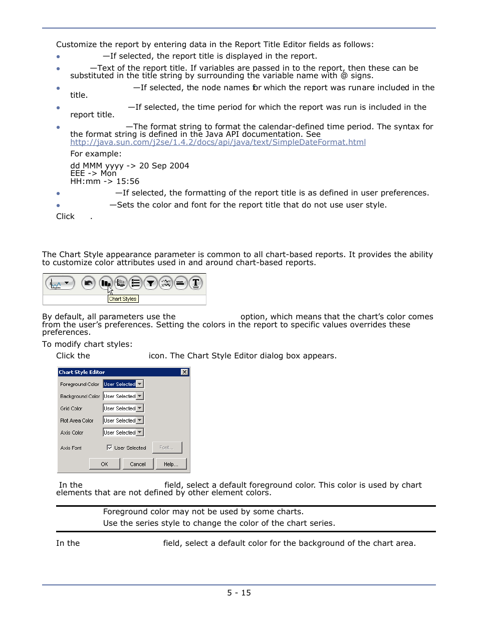 Chart style, Chart style -15 | HP Storage Mirroring Software User Manual | Page 34 / 63