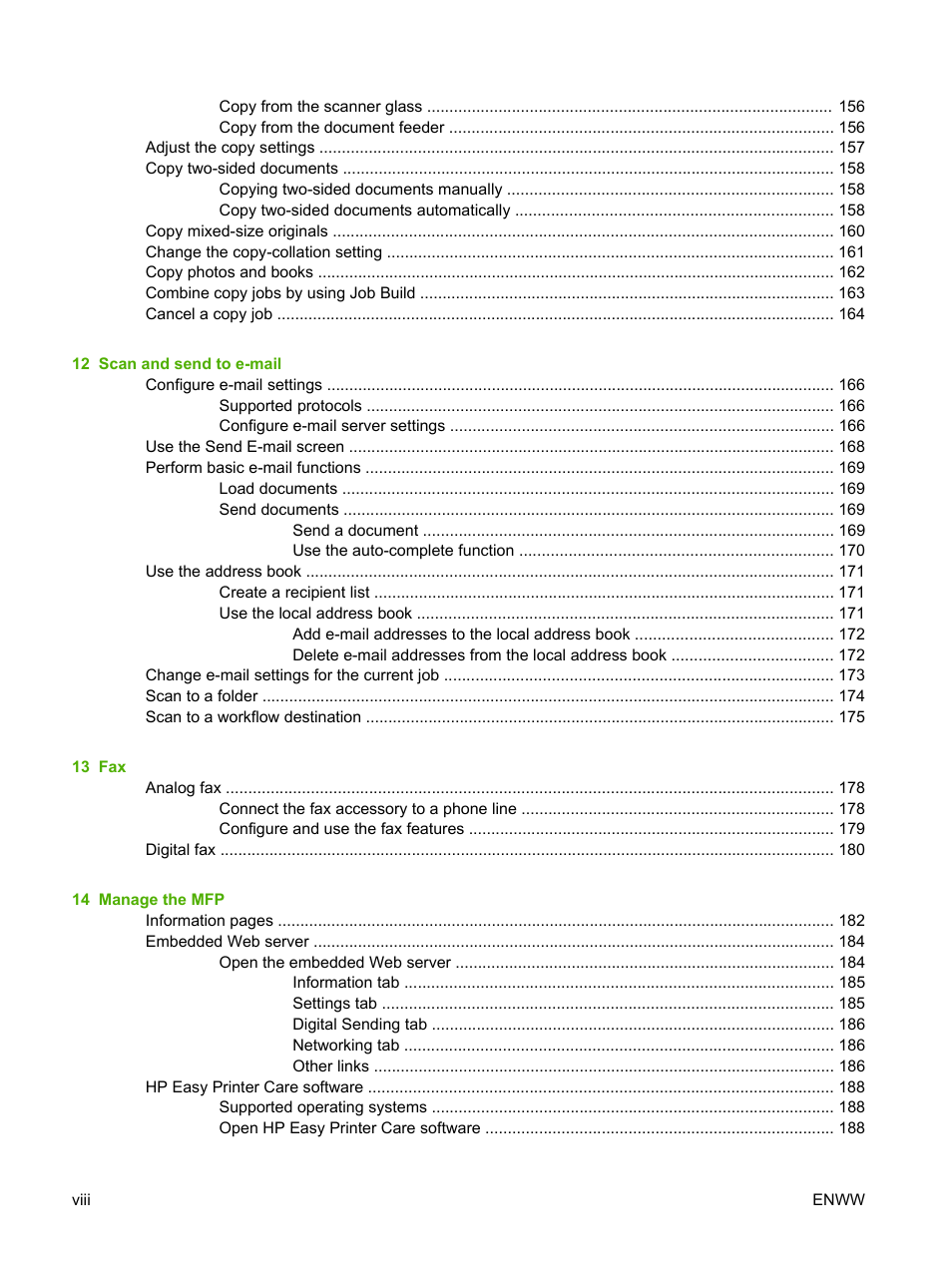 HP Color LaserJet CM4730 Multifunction Printer series User Manual | Page 10 / 370