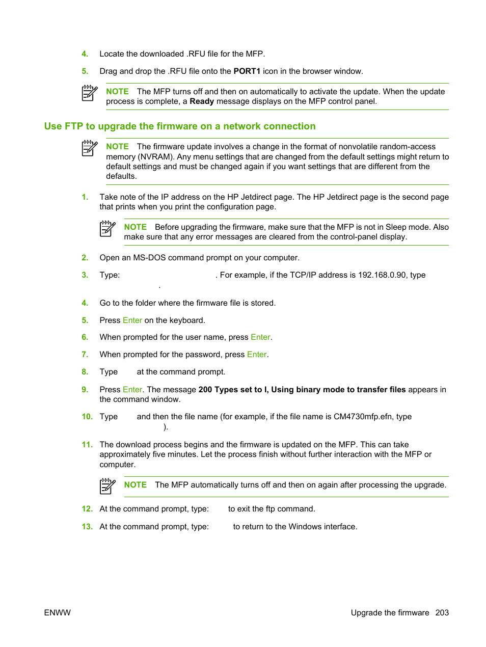 HP Color LaserJet CM4730 Multifunction Printer series User Manual | Page 219 / 370