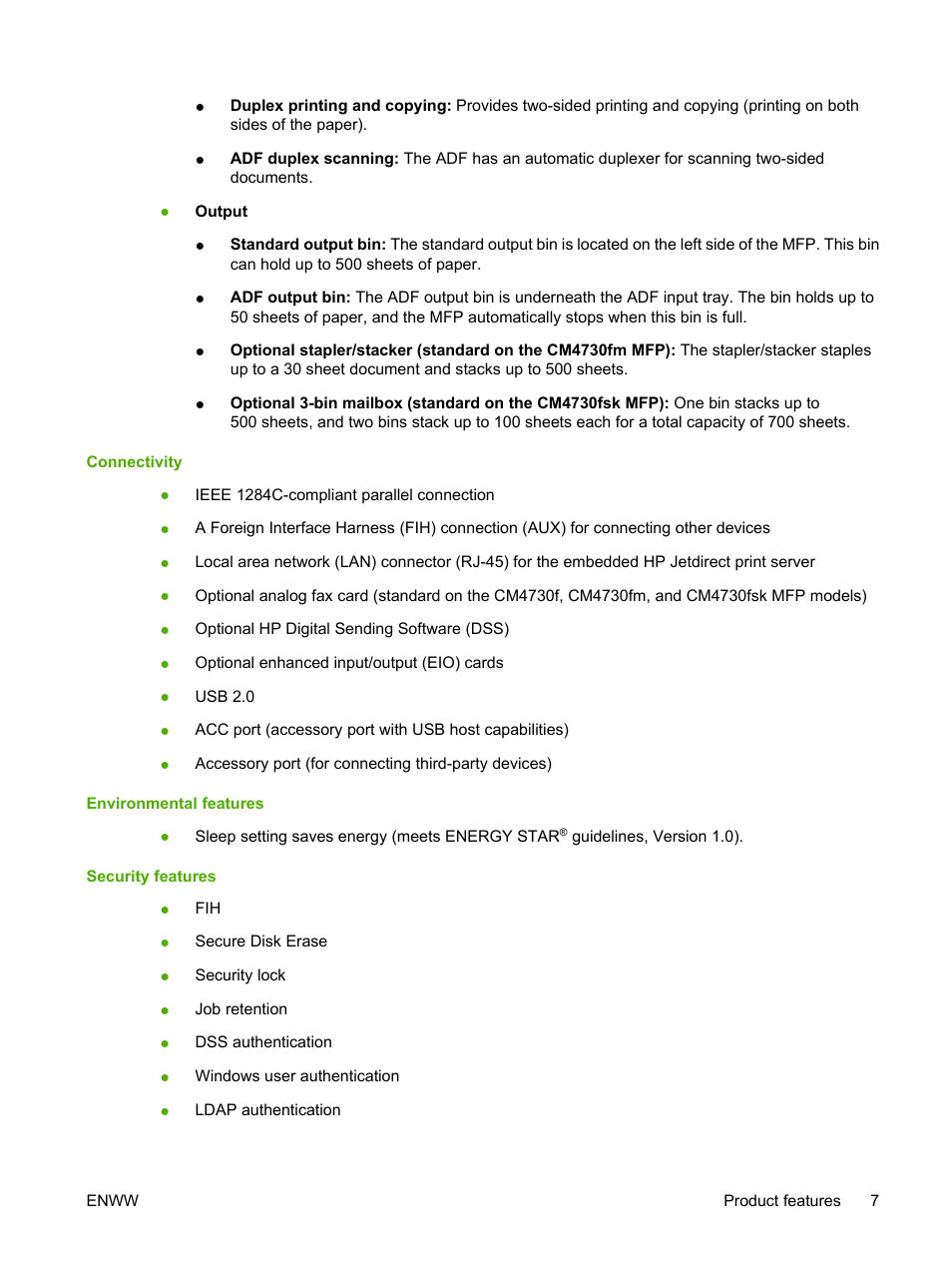 HP Color LaserJet CM4730 Multifunction Printer series User Manual | Page 23 / 370