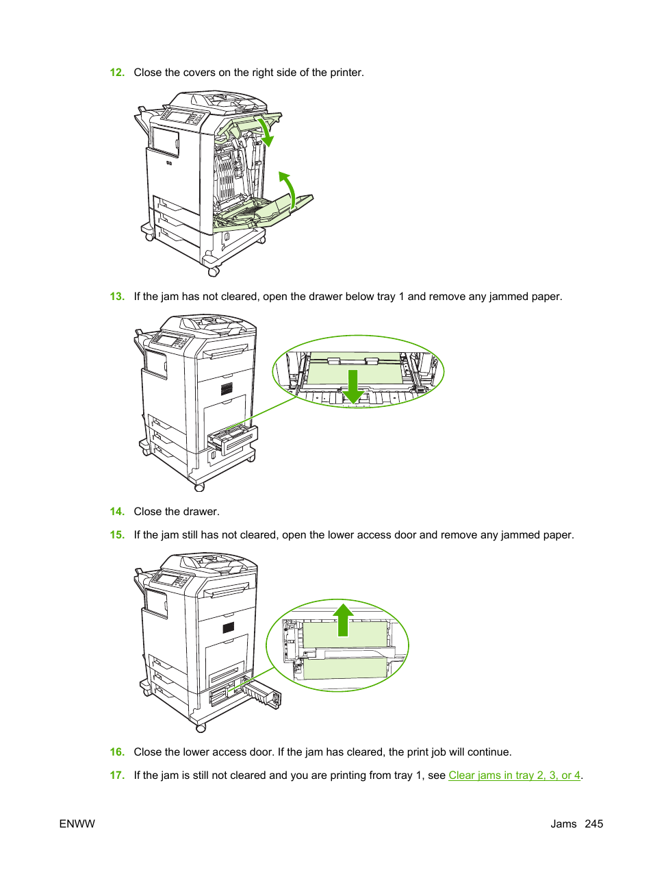 HP Color LaserJet CM4730 Multifunction Printer series User Manual | Page 261 / 370