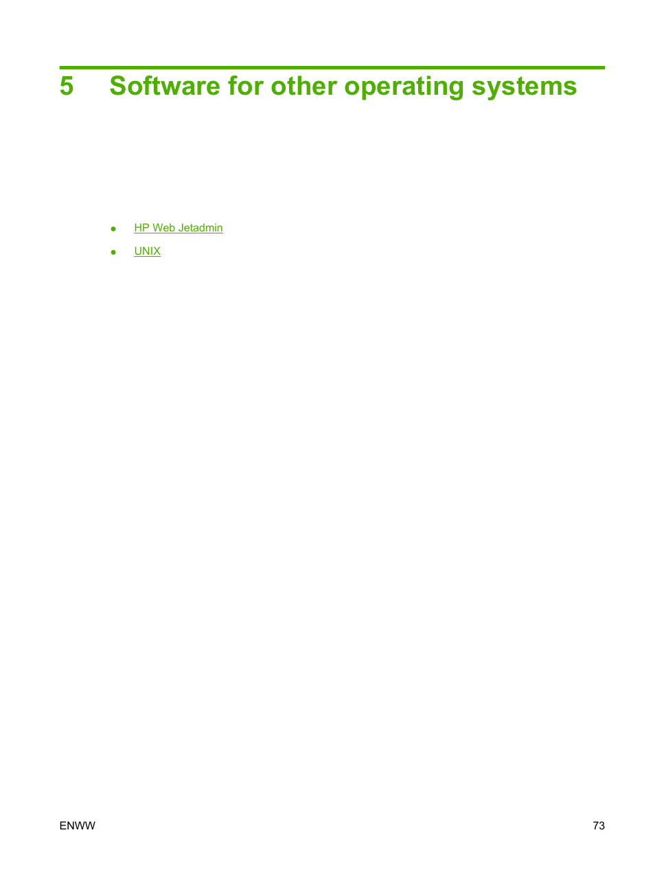 Software for other operating systems, 5 software for other operating systems, 5software for other operating systems | HP Color LaserJet CM4730 Multifunction Printer series User Manual | Page 89 / 370