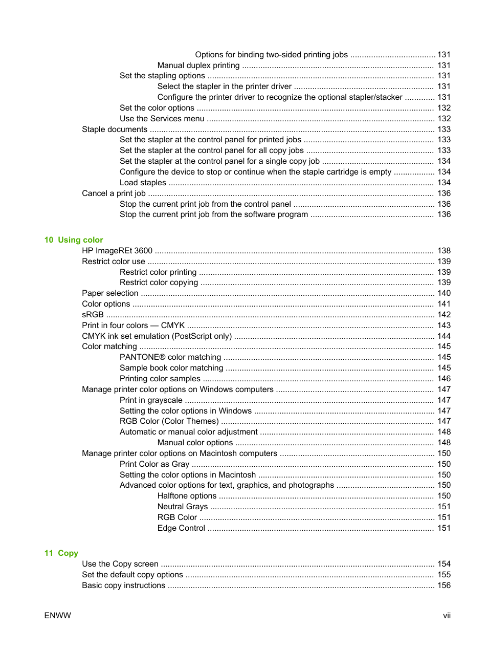 HP Color LaserJet CM4730 Multifunction Printer series User Manual | Page 9 / 370