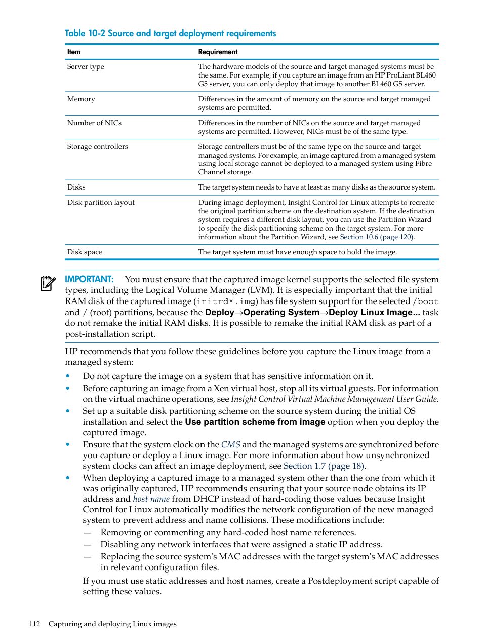 HP Insight Control Software for Linux User Manual | Page 112 / 288