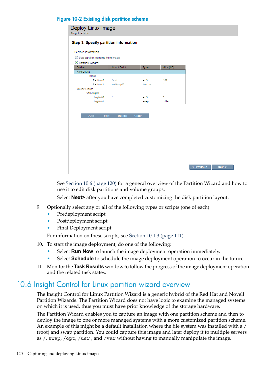 HP Insight Control Software for Linux User Manual | Page 120 / 288