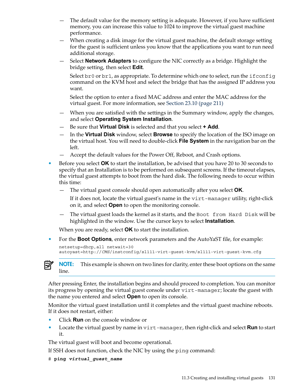 HP Insight Control Software for Linux User Manual | Page 131 / 288