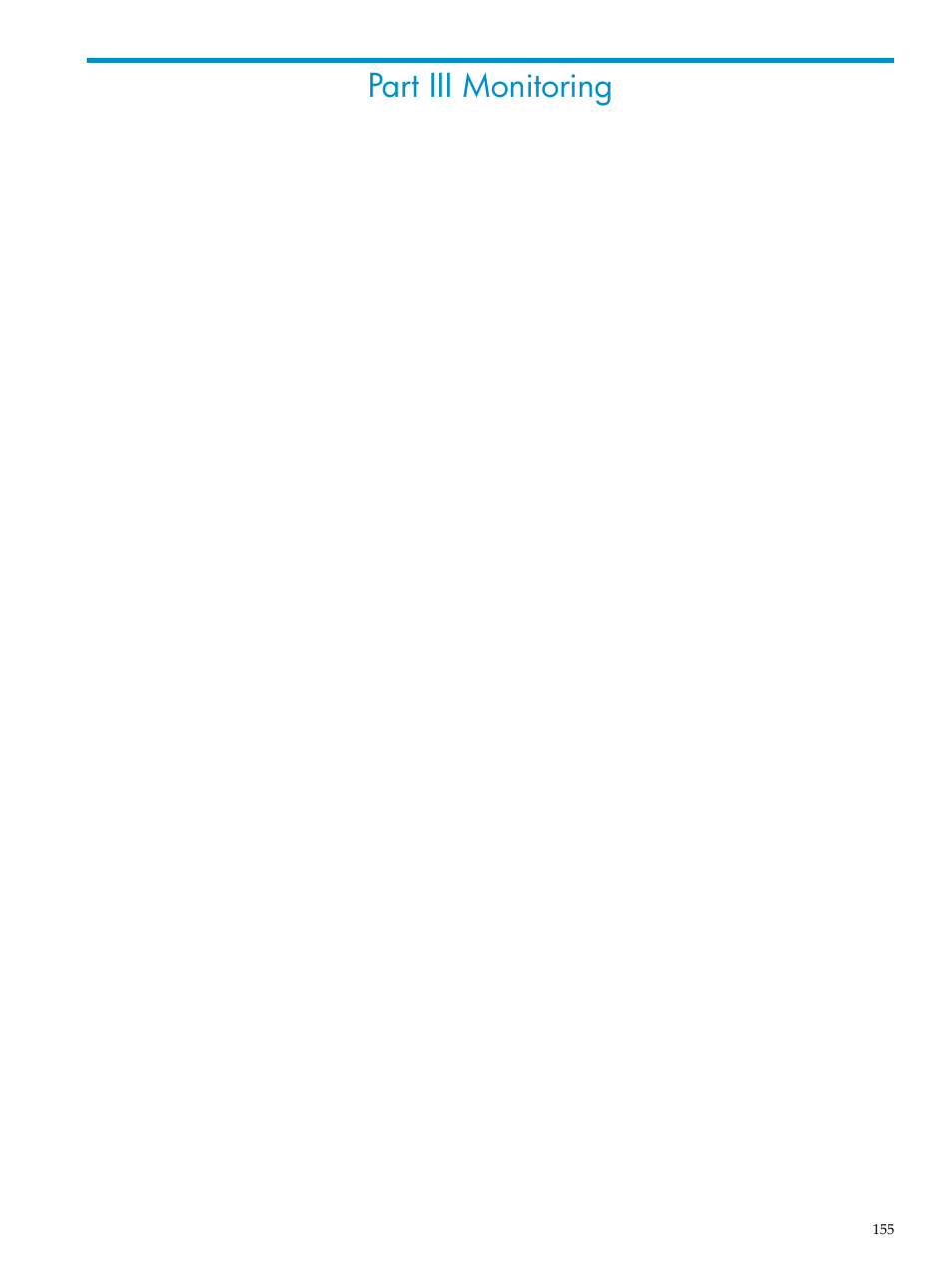 Part iii monitoring, Iii monitoring | HP Insight Control Software for Linux User Manual | Page 155 / 288