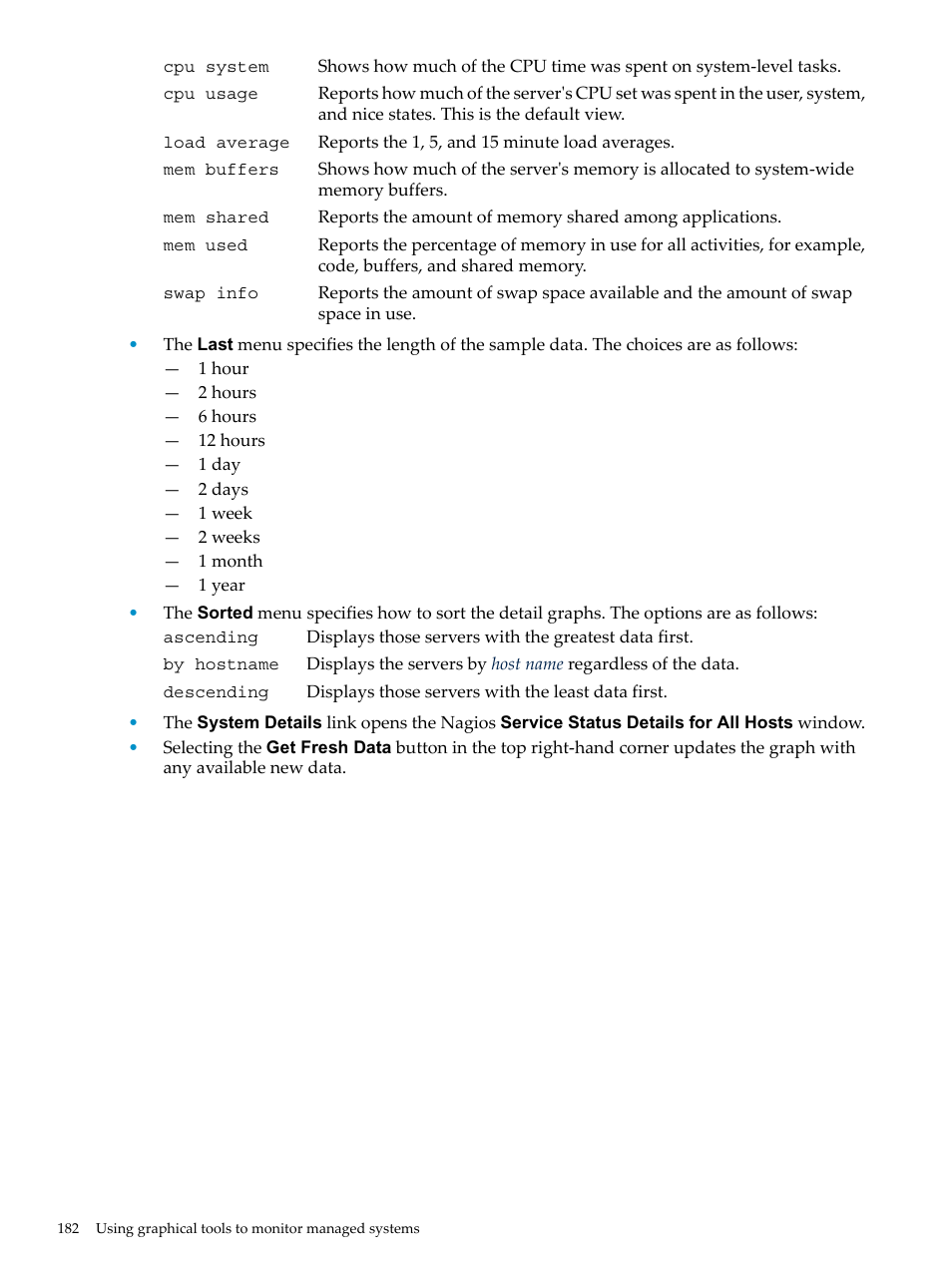 HP Insight Control Software for Linux User Manual | Page 182 / 288