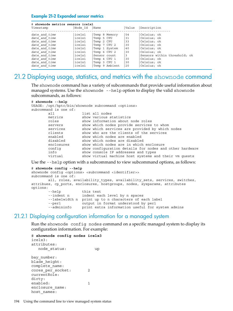 Example 21-2 | HP Insight Control Software for Linux User Manual | Page 194 / 288