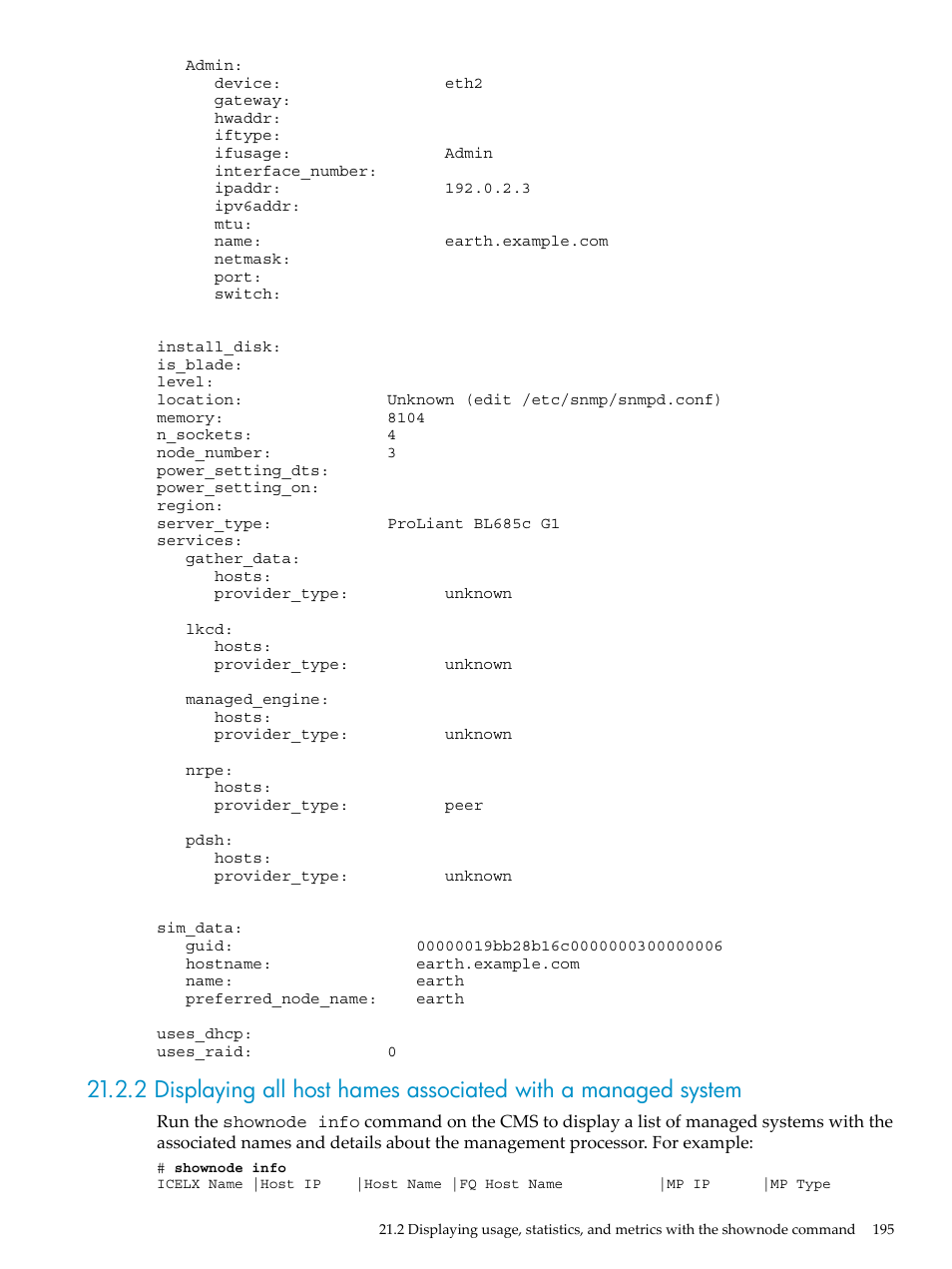 HP Insight Control Software for Linux User Manual | Page 195 / 288