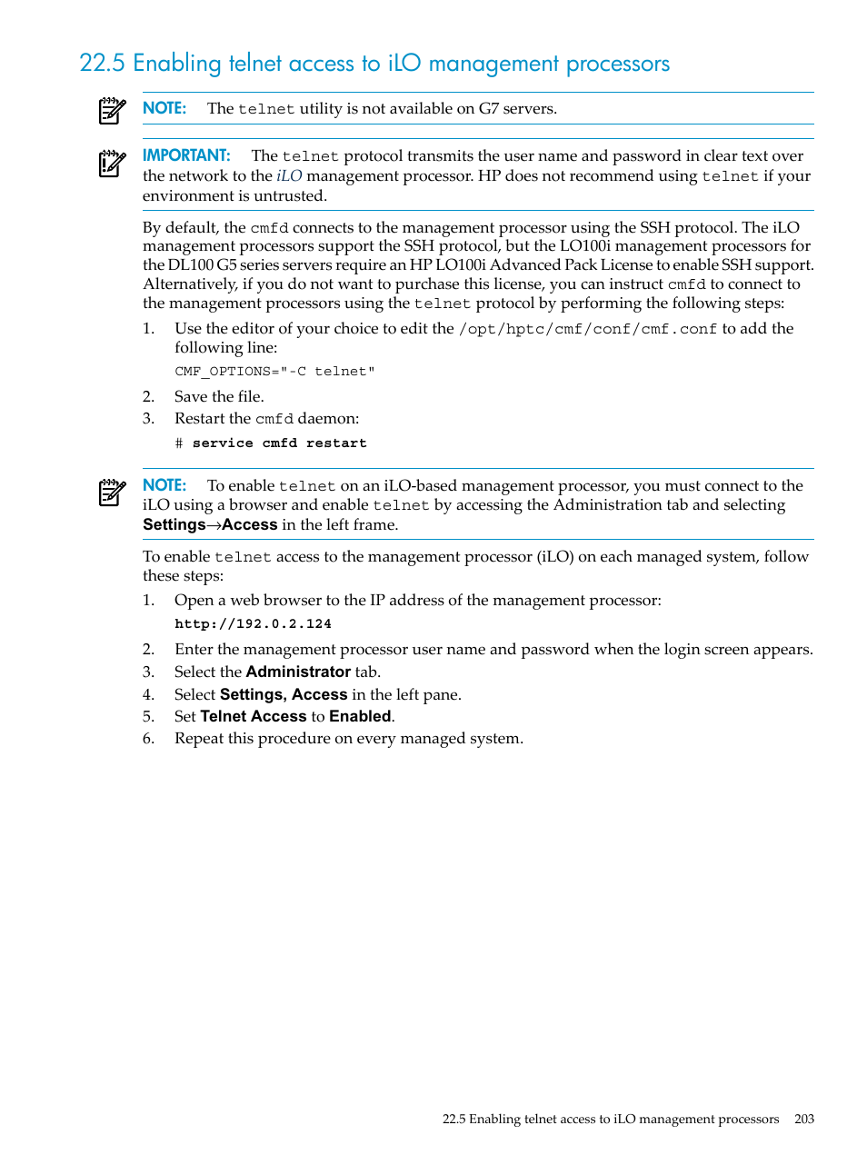 HP Insight Control Software for Linux User Manual | Page 203 / 288