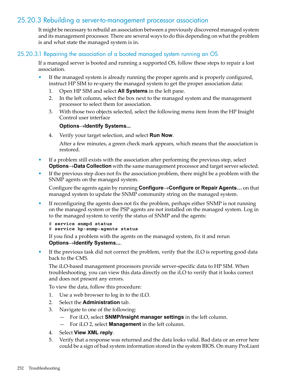 HP Insight Control Software for Linux User Manual | Page 252 / 288