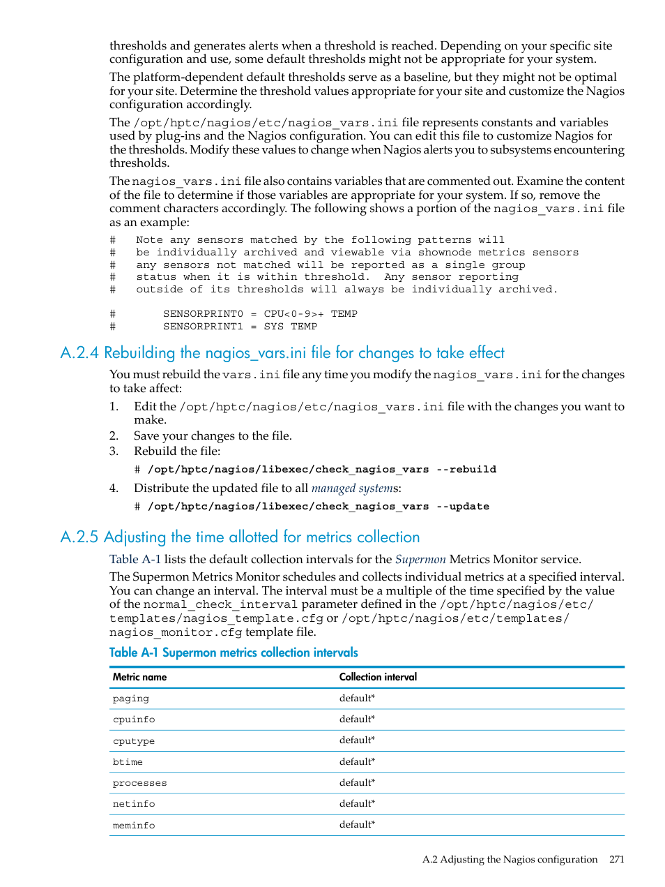 HP Insight Control Software for Linux User Manual | Page 271 / 288