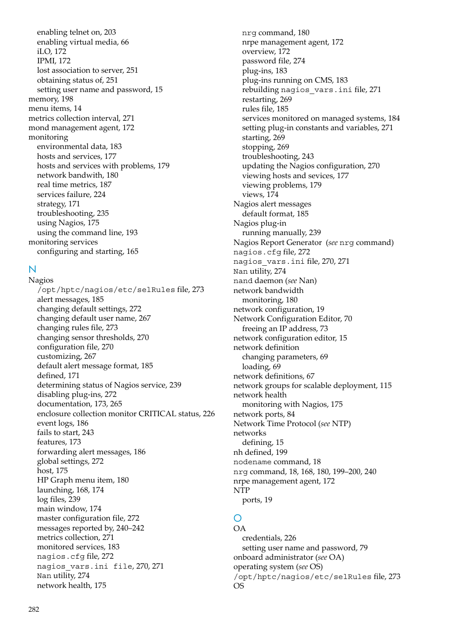 HP Insight Control Software for Linux User Manual | Page 282 / 288