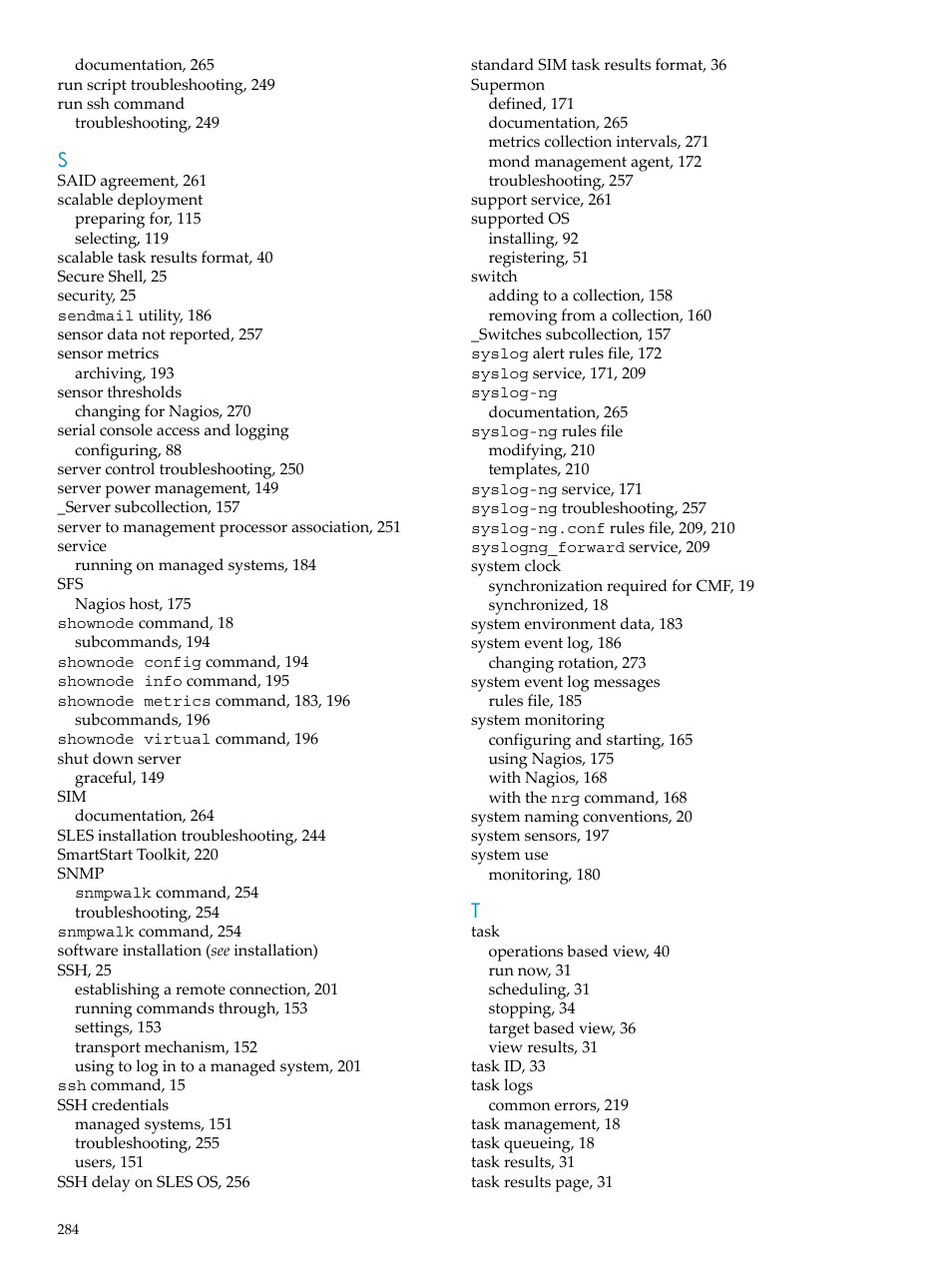 HP Insight Control Software for Linux User Manual | Page 284 / 288