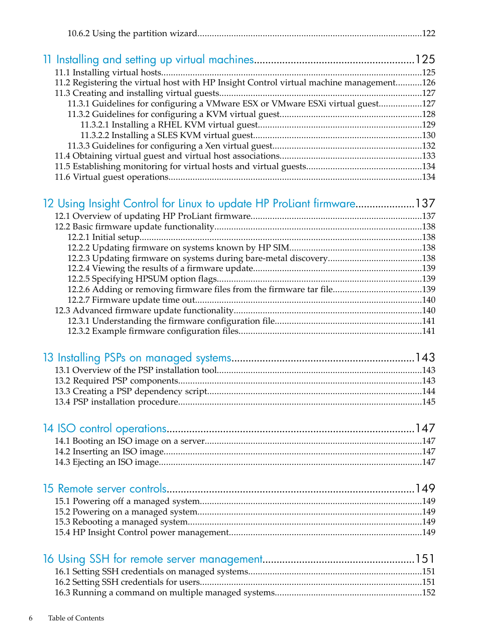 HP Insight Control Software for Linux User Manual | Page 6 / 288