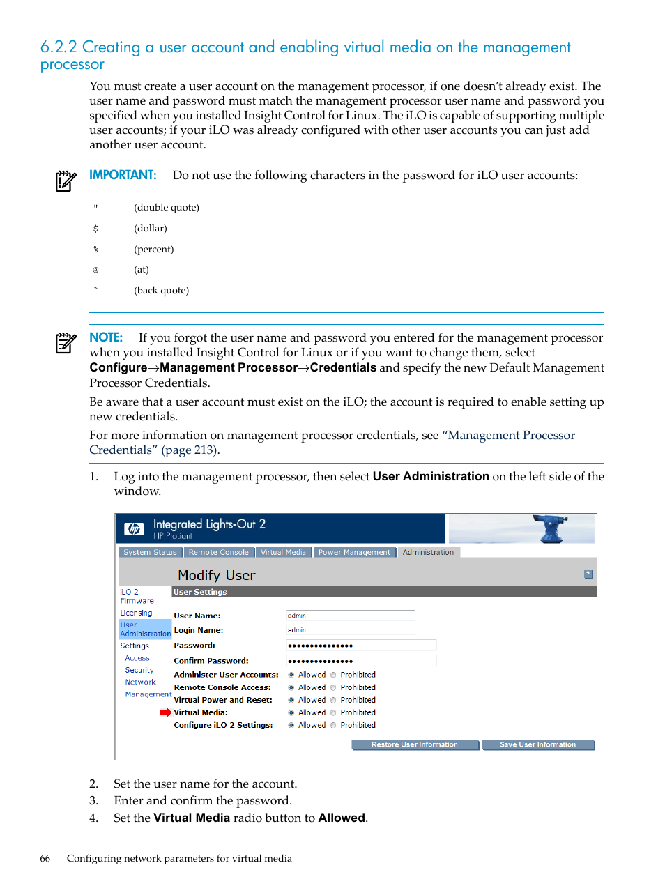 HP Insight Control Software for Linux User Manual | Page 66 / 288